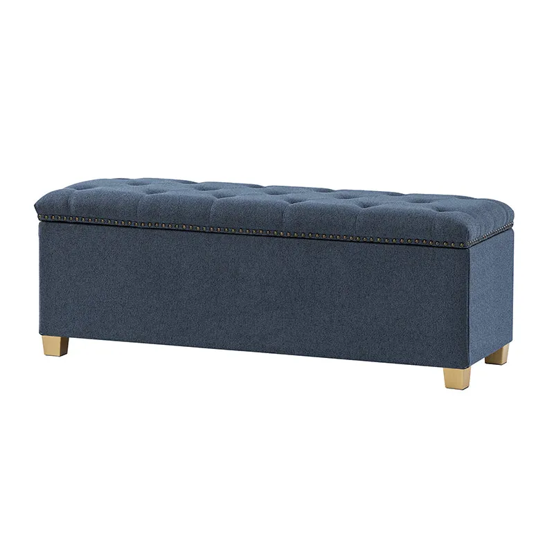 Rainald Versatile Minimalist Storage Bench with Removable Fabric Cover