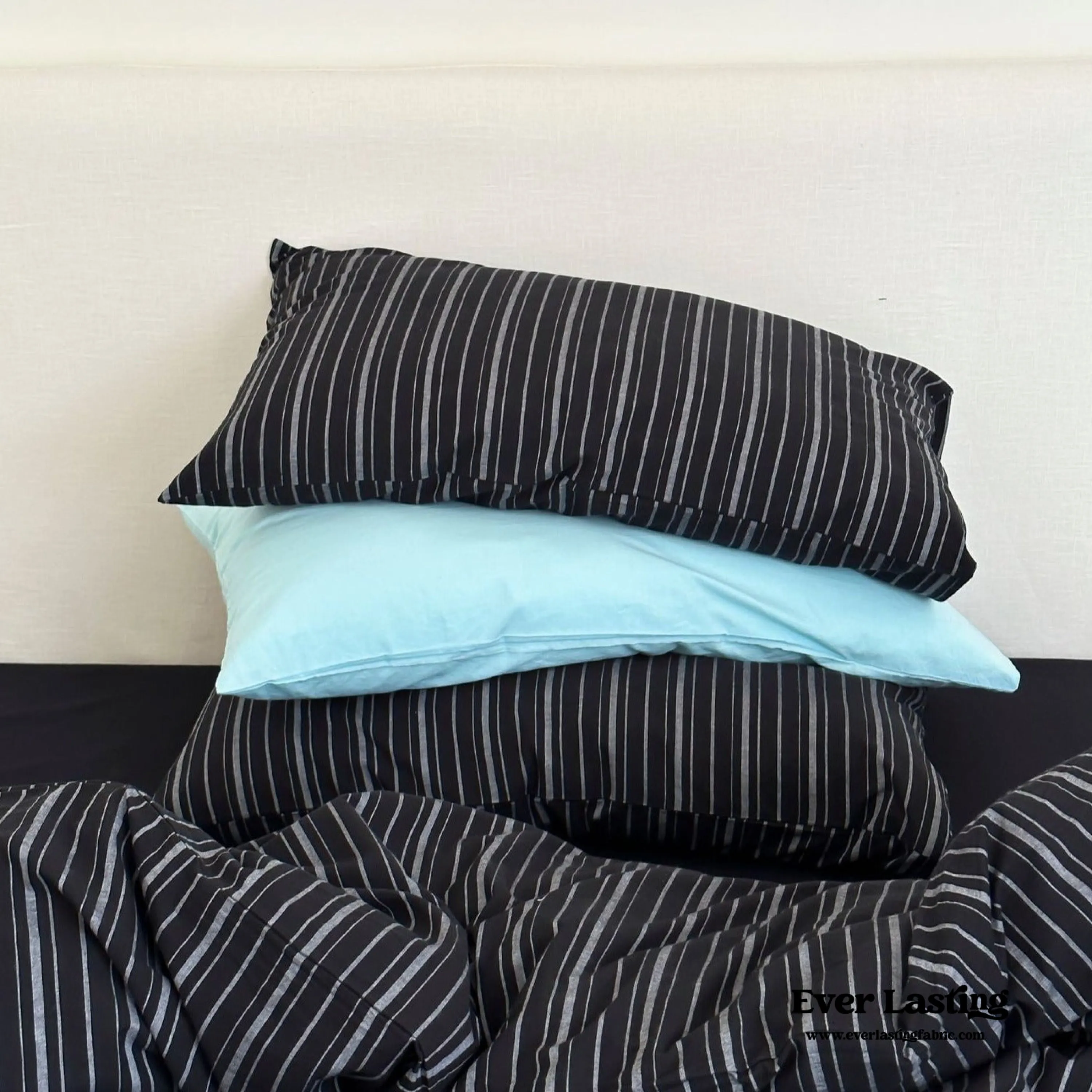 Refreshing Stripe Pillowcases / Mint Green