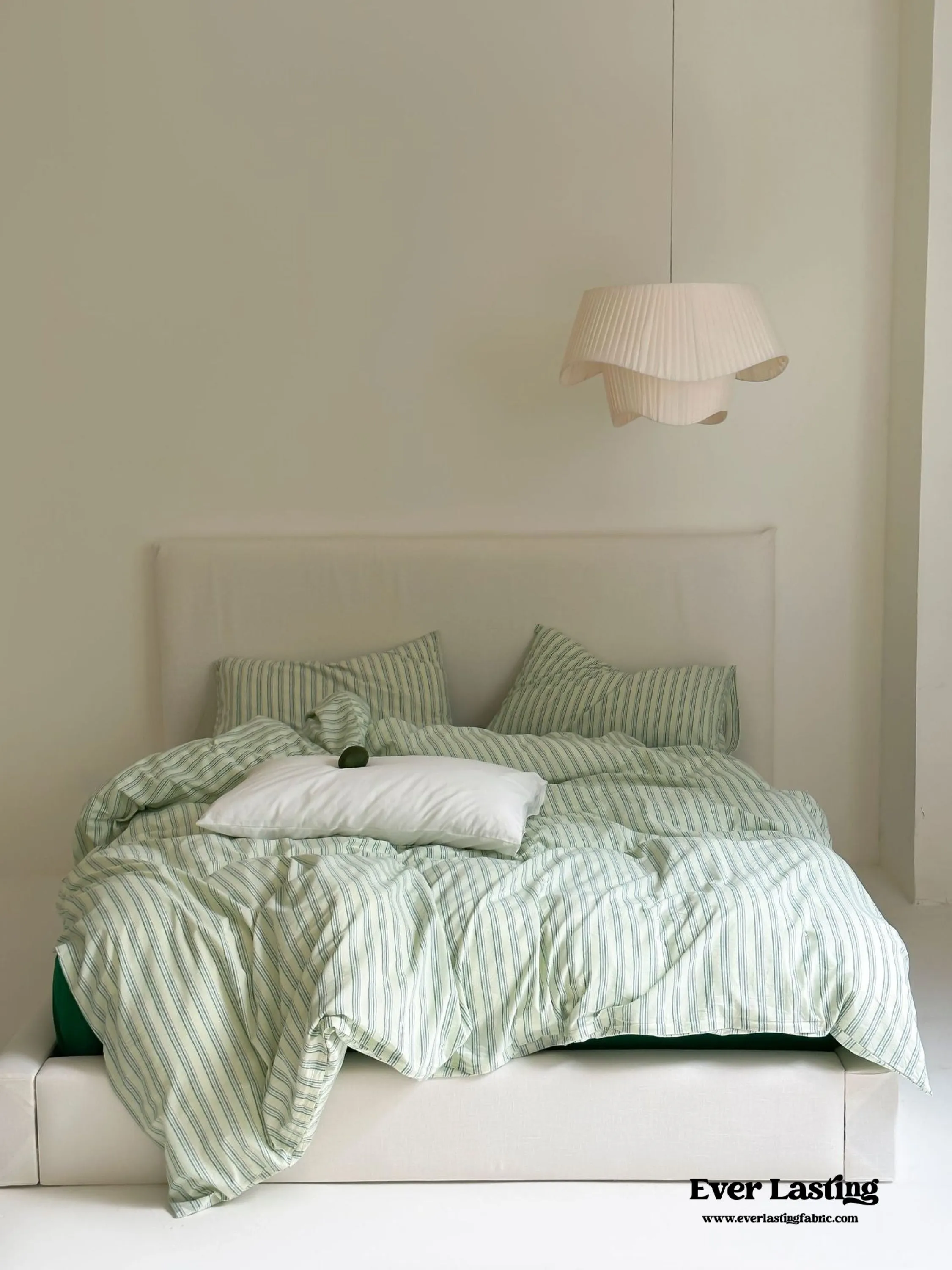 Refreshing Stripe Pillowcases / Mint Green