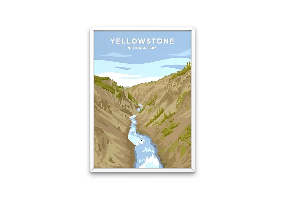 Set Of 3 Vintage National Parks Posters PRINTABLE ART, Yellowstone Joshua Tree Rocky Mountain, American National Park Wall Art, Vintage Travel Posters