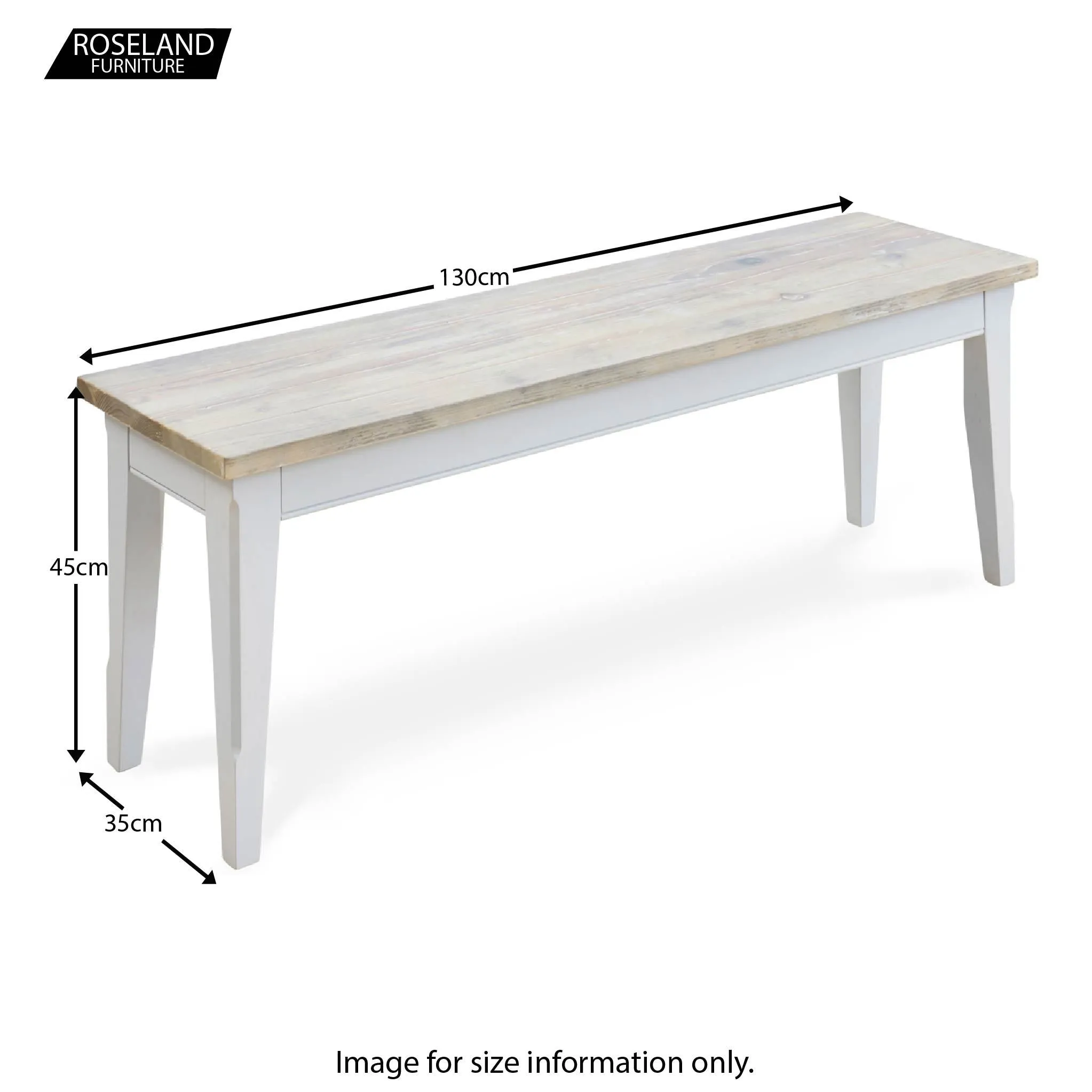 Signature Grey 130cm Dining Bench