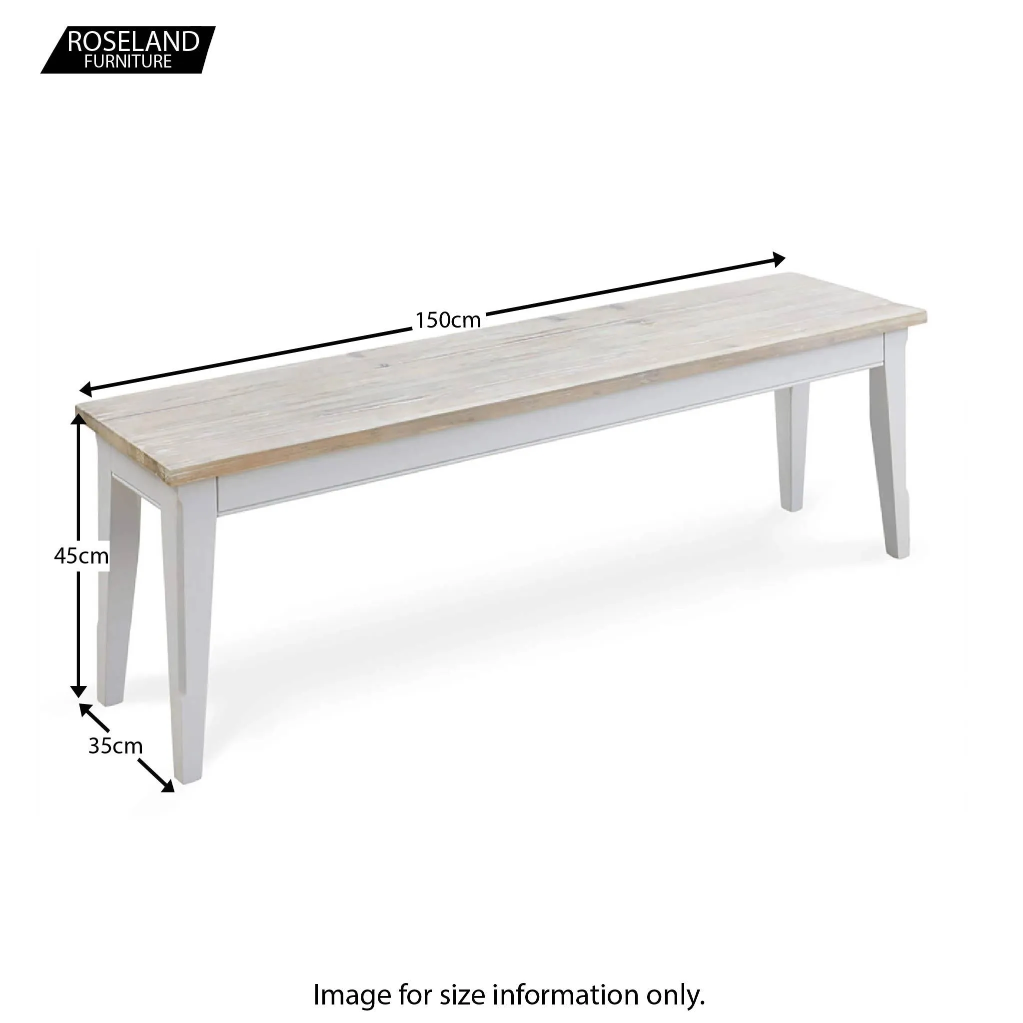 Signature Grey 150cm Dining Bench