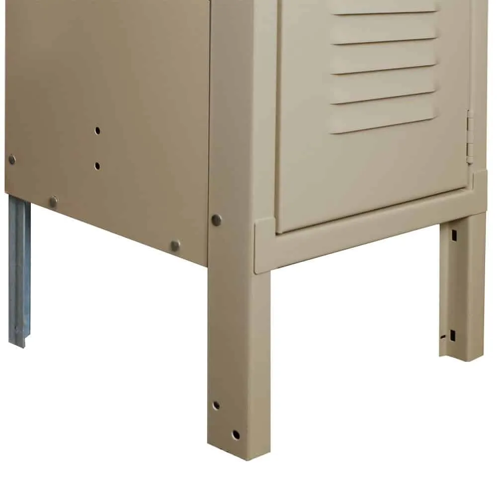 Single Tier Standard Metal Locker 3 Wide