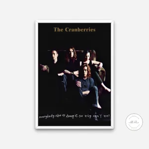 The Cranberries Poster INSTANT DOWNLOAD Art Prints, Vintage Poster, Alternative Rock Music Wall Decor, Music Poster, 90S Decor, Vintage Poster Gift