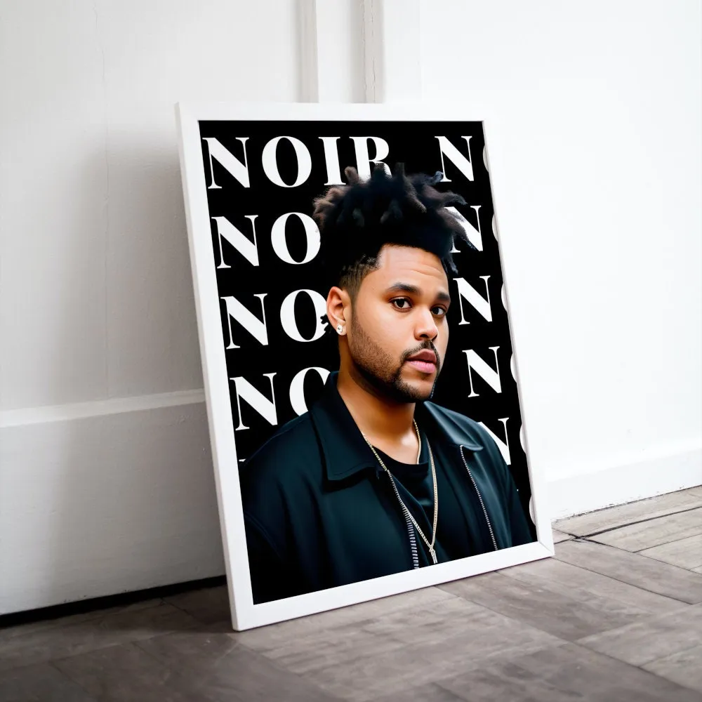 The Weeknd Poster Noir PRINTABLE WALL ART, Hypebeast Poster, Urban Wall Art, Celebrity Poster, Alternative R&B Hip Hop Pop Culture Decor