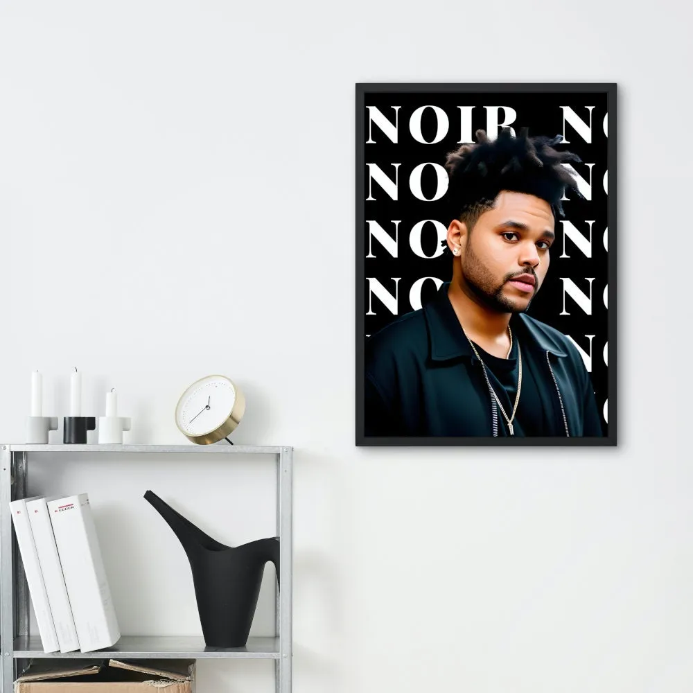 The Weeknd Poster Noir PRINTABLE WALL ART, Hypebeast Poster, Urban Wall Art, Celebrity Poster, Alternative R&B Hip Hop Pop Culture Decor