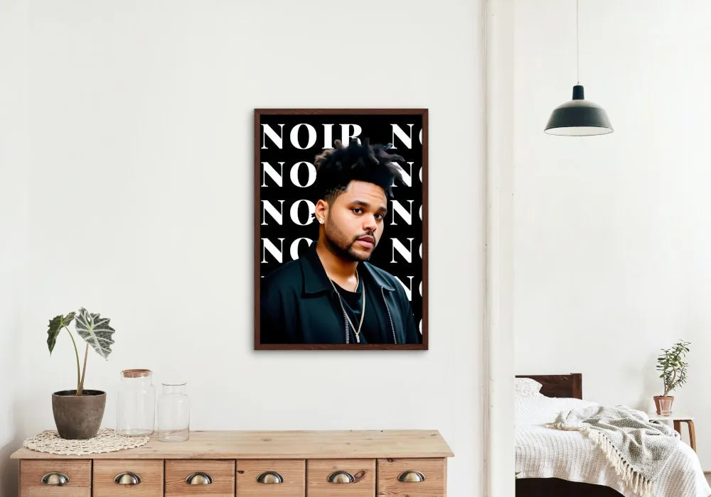 The Weeknd Poster Noir PRINTABLE WALL ART, Hypebeast Poster, Urban Wall Art, Celebrity Poster, Alternative R&B Hip Hop Pop Culture Decor