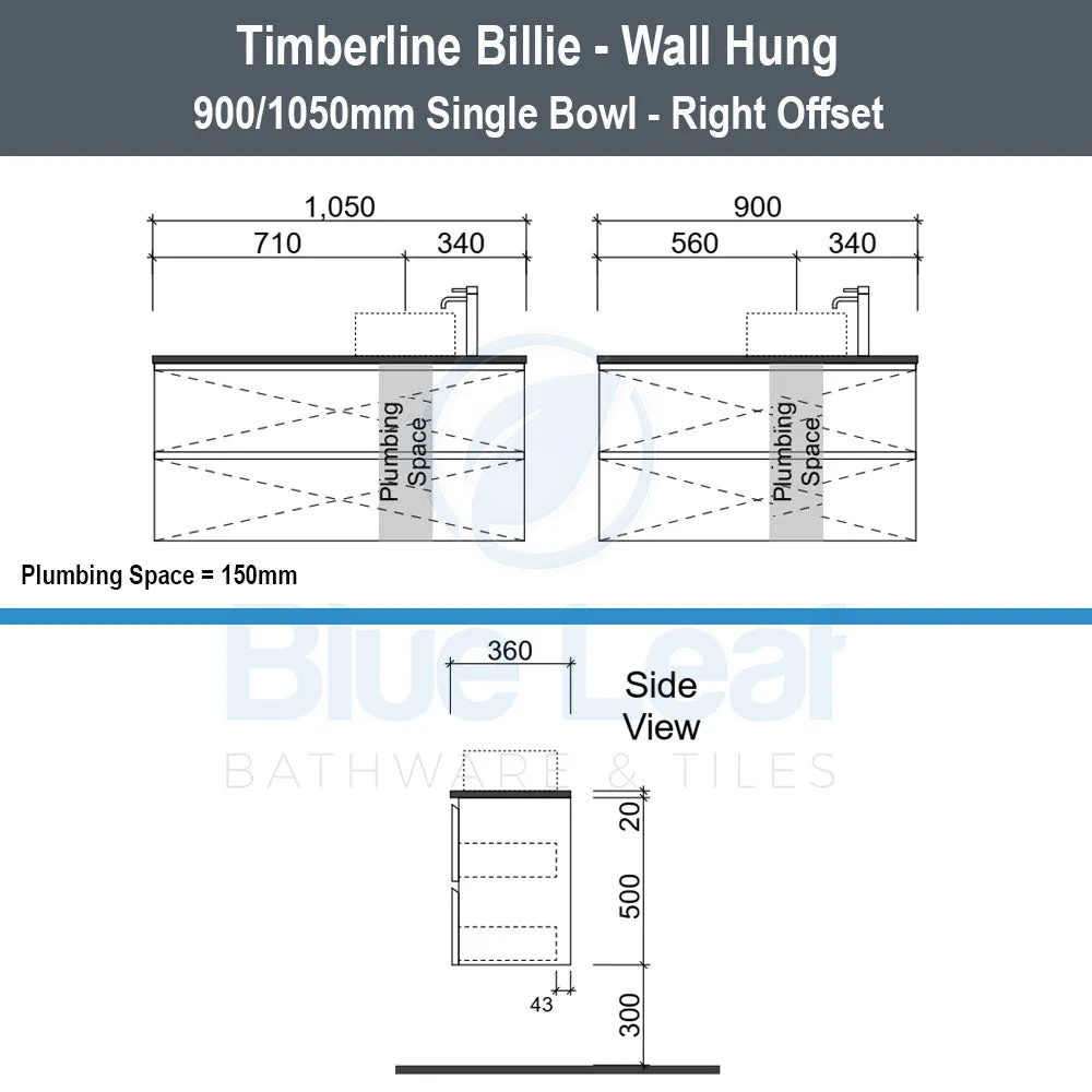 Timberline Billie Wall Hung Vanity