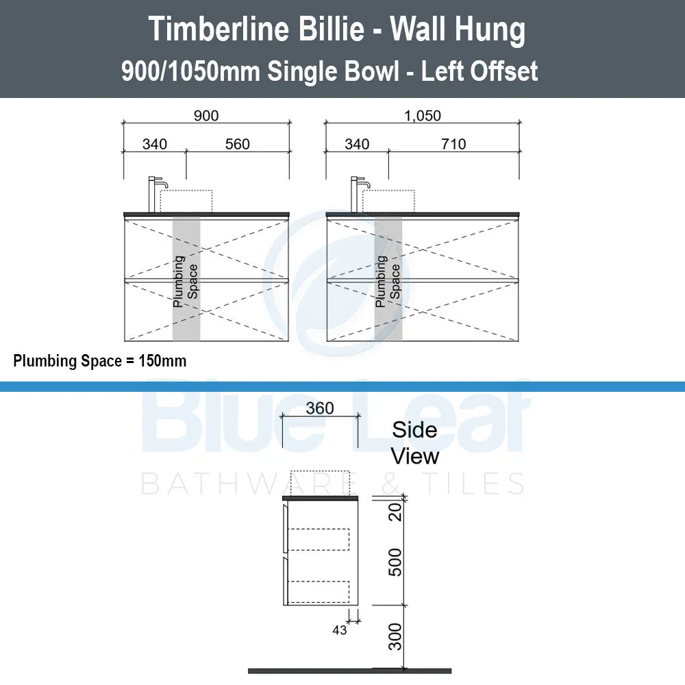 Timberline Billie Wall Hung Vanity