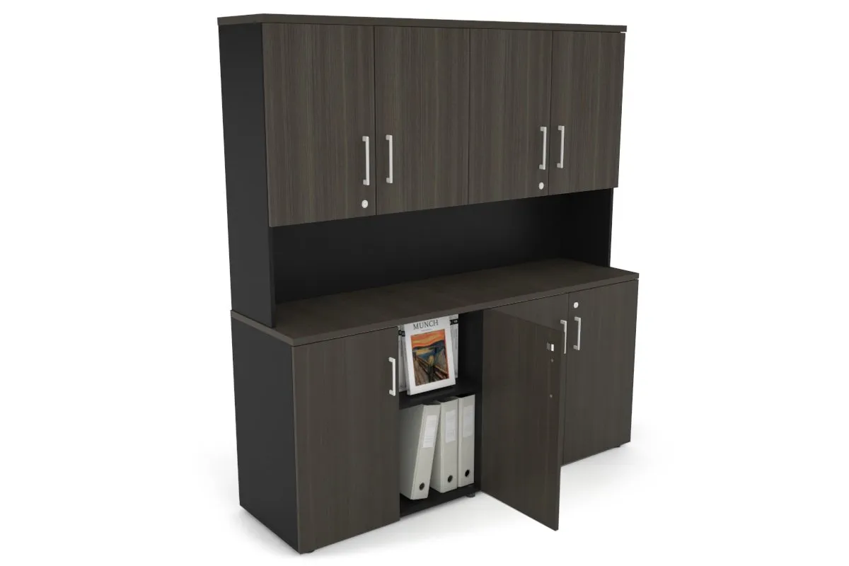 Uniform Small Storage Cupboard - Hutch with Doors [1600W x 750H x 450D]