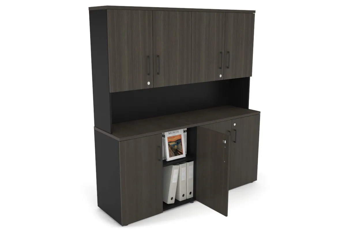 Uniform Small Storage Cupboard - Hutch with Doors [1600W x 750H x 450D]