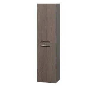 Wyndham Collection Amare Wall Cabinet - Gray Oak